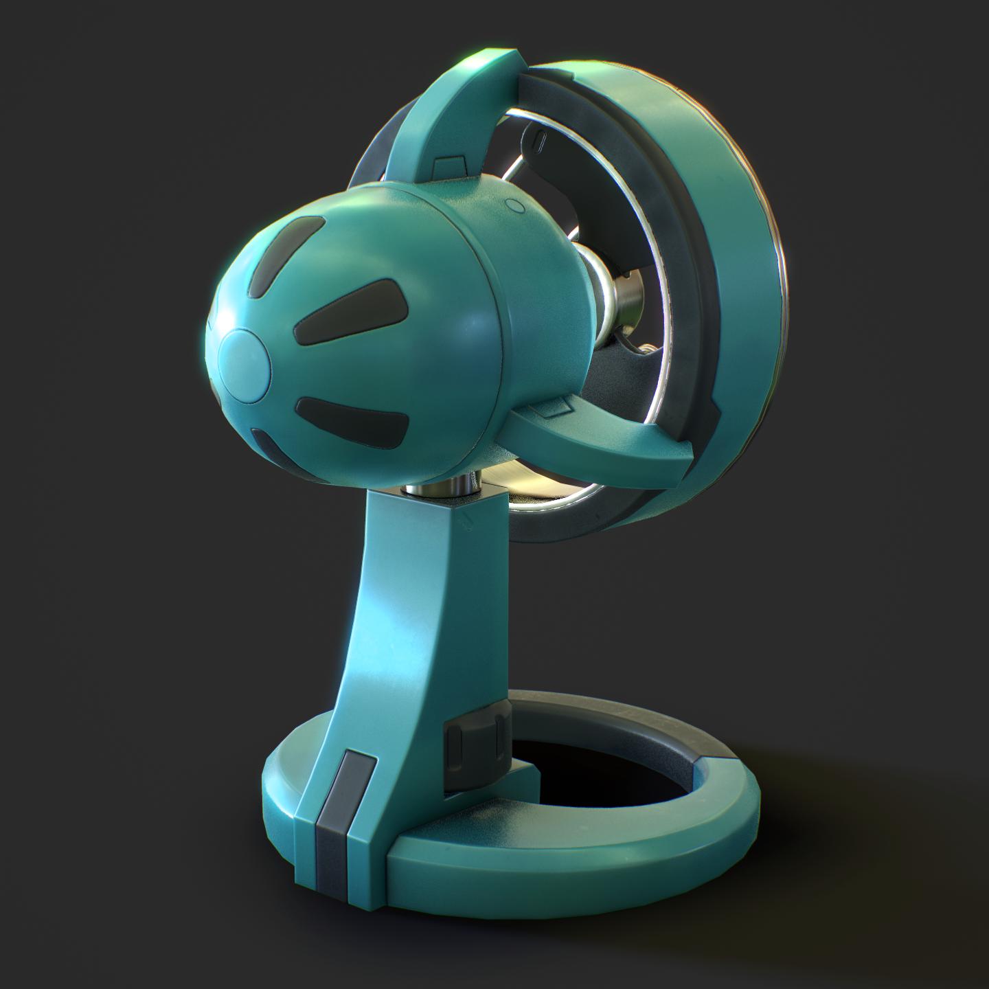 A render of an overwatch styled fan